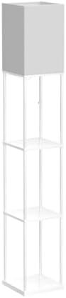 SUNMORY Floor Lamp with Shelves and 3-Way Dimmable LED Light