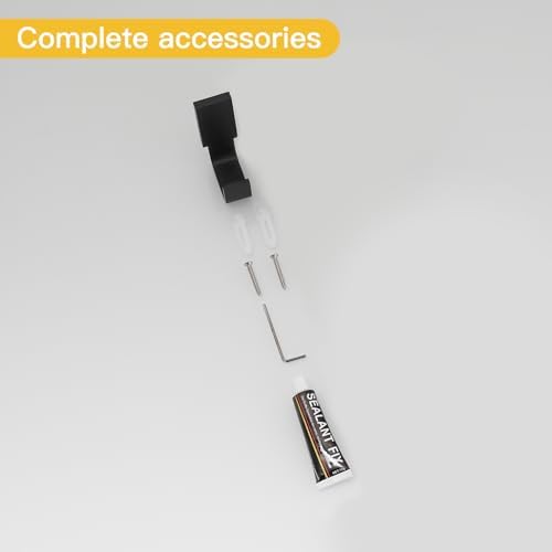 BESy Brass Towel Hook Matte Black No Drilling