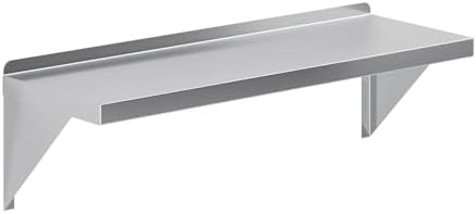 AmGood 12in x 36in Stainless Steel Wall Shelf Heavy Duty