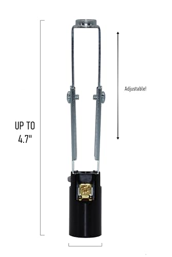 Creative Hobbies Chandelier Socket Kit with Adjustable Height and Candle Covers