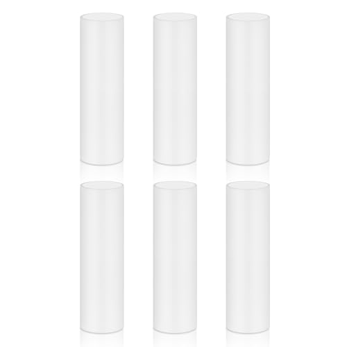 3 Inch White Plastic Candle Covers Set of 6