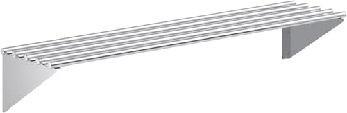 Premium Stainless Steel Tubular Wall Shelf 14 D x 60 L