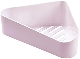 FINPAN Corner Organizer Shelf Pink Wall Mounted Storage Rack