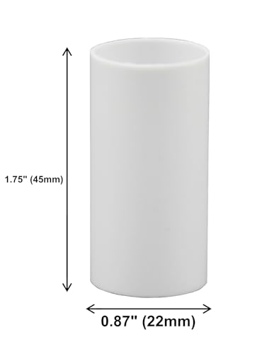 175 Inch White Plastic Candle Covers Set of 12