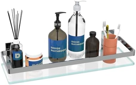 DOYOS Bathroom Glass Shelf Wall Mounted 16