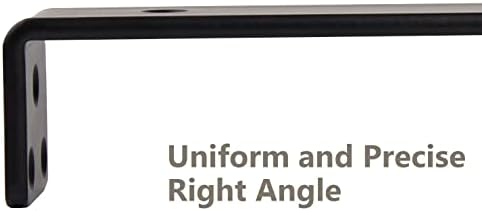 12-Pack 10 Inch Floating Shelf Brackets Black Steel