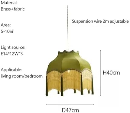 Retro Tassel Ceiling Chandelier LED Pendant Light 1