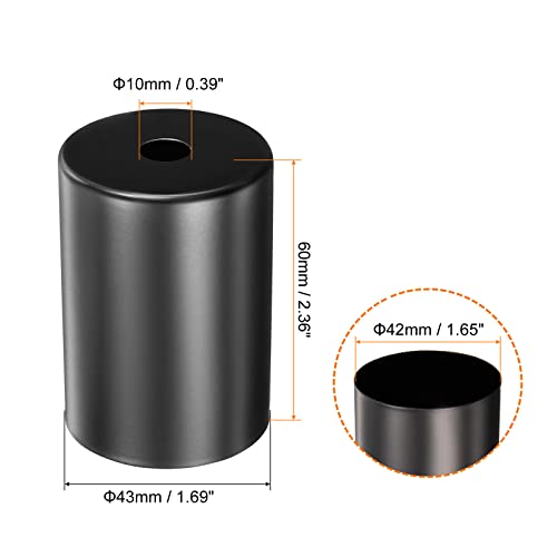 PATIKIL E26 E27 Lamp Socket Covers 6 Pack Black