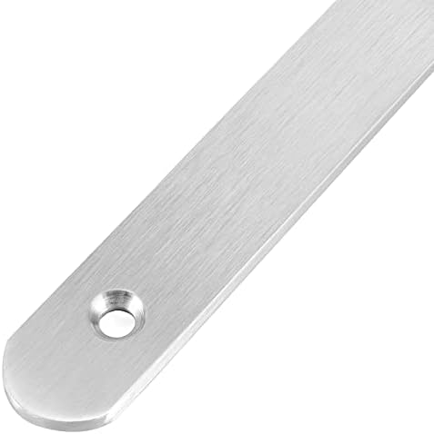 JAPCHET 8 Pack 10x6x1 Inch Heavy Duty Silver L Shelf Bracket