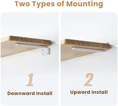 4 Pack Floating Shelf Brackets 6 Inch Industrial Heavy Duty L Brackets