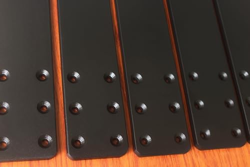4 Pack Frosted Black Hidden Countertop Support Brackets