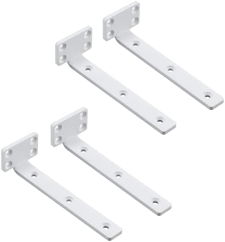 4 Pack Floating Shelf Brackets 6 Inch Industrial Heavy Duty L Brackets