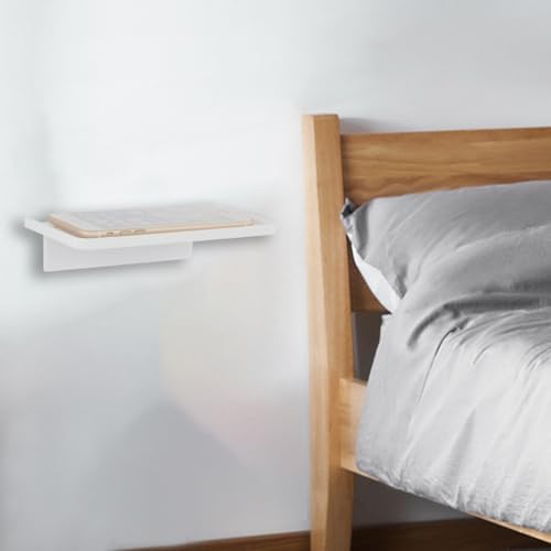 Small Floating Shelf with Heavy Duty Acrylic Adhesive for Wall Mount Organizer