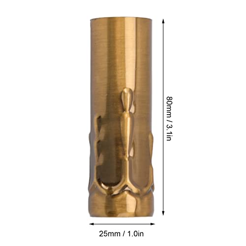 Iron Candle Cover Sleeves 10Pcs Gold Bronze E14 Socket Covers