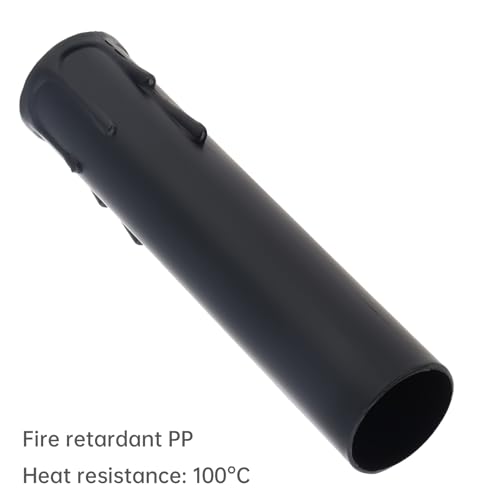 RTNLIT 4 Inch Chandelier Candle Sleeve Replacement Black Pack of 12