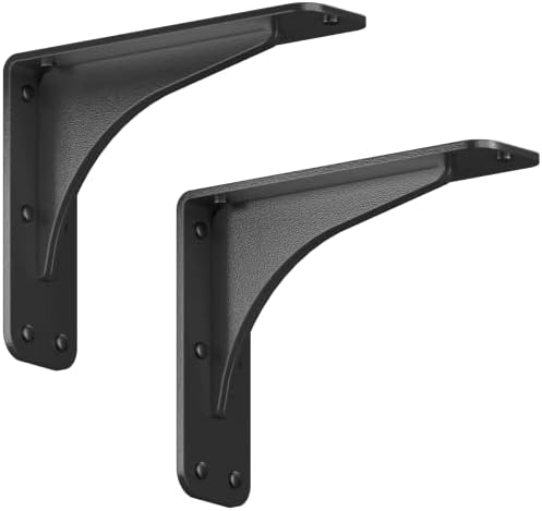 Starby Gladiator Series 500 Lb Low Profile Granite Shelf Brackets 2 Pack