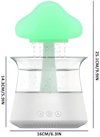 COLORLIFE Rain Cloud Mushroom Night Light Lamp