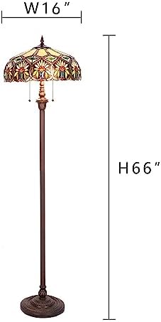 Capulina Tiffany Floor Lamp 2-Light Sunflower Style