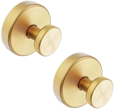 2 Pack Stainless Steel Suction Cup Towel Hooks for Shower