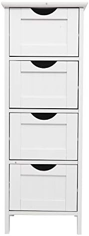 Corner Shelf Stand with Drawer for Small Spaces