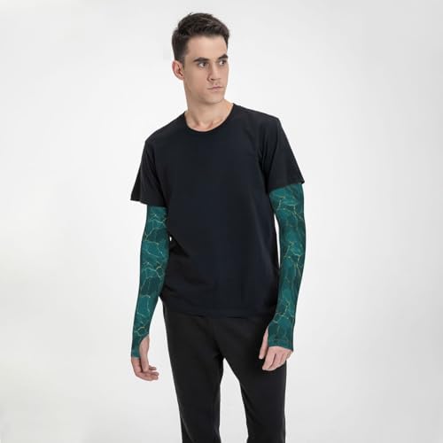 Unisex Non-Slip Sun Protection Cooling Arm Sleeves for Sports