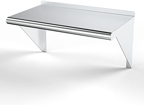 NSF Certified Heavy Duty Wall Shelf with Brackets