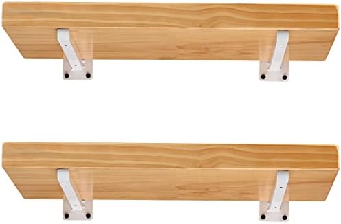 White Shelf Brackets 14 Inch Set of 4