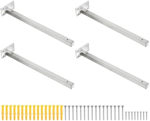 Uxcell Floating Shelf Bracket 2 Pack Stainless Steel Wall Mount Support