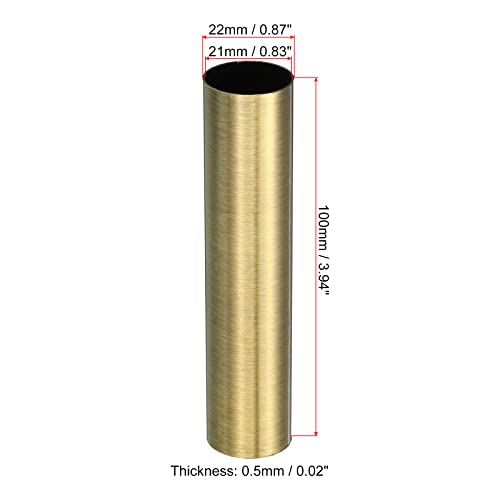 MECCANIXITY E12 Candle Socket Covers 6 Pcs Bronze Metal Sleeves