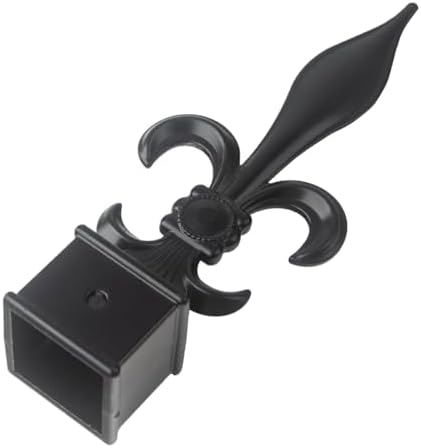 AKBFOX Fence Finials 6 Pack Black 1inch Aluminum Alloy