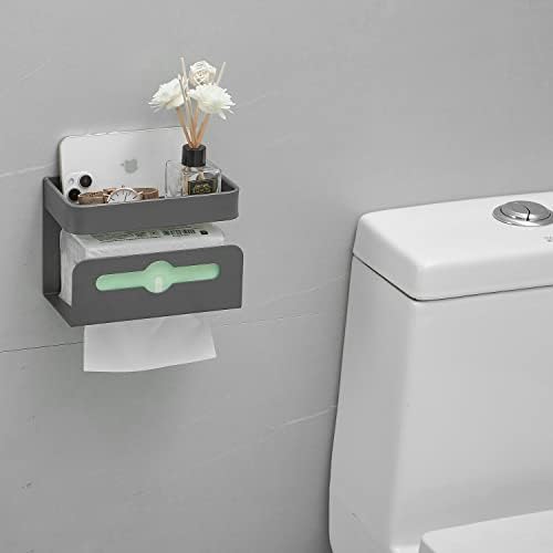 Leekayer Dual Use Corner Shelf with Roll Paper Holder