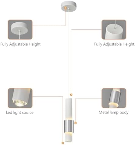 Modern Kitchen Island Dimmable LED Pendant Light 3 Pack