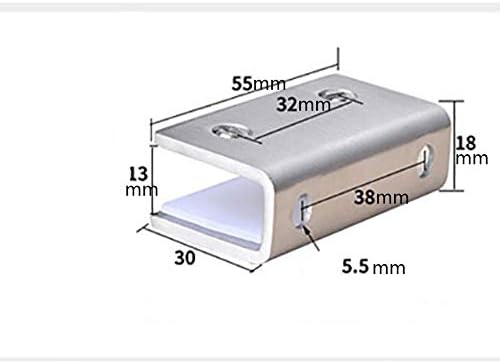 4Pcs Adjustable 304 Stainless Steel Shelf Clamps