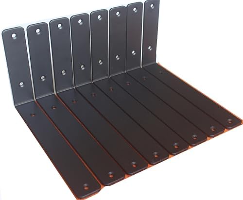 8 Pack L-Shaped Shelf Brackets with Screws