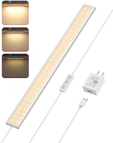 ASOKO Under Cabinet Lights with Dimmable Warm White and Memory Function
