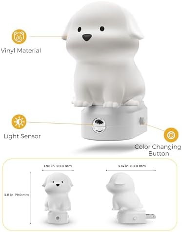 L LOHAS LED Plug In Night Light for Kids