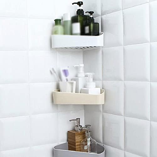 FINPAN Corner Organizer Shelf Pink Wall Mounted Storage Rack