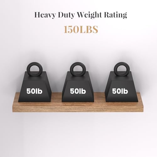 2pcs Heavy Duty Floating Shelf Brackets with Tools