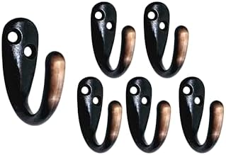 QCAA Heavy Robe Hook 6 Pack Farmhouse Style