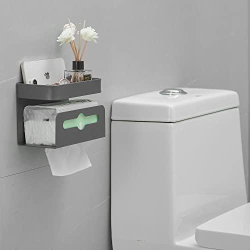Leekayer Dual Use Corner Shelf with Roll Paper Holder