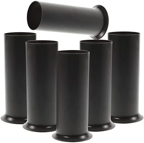 6pcs Metal Chandelier Base Covers Socket Sleeves