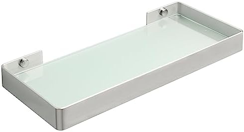 Alise Glass Bathroom Shelf 118 Inch Floating
