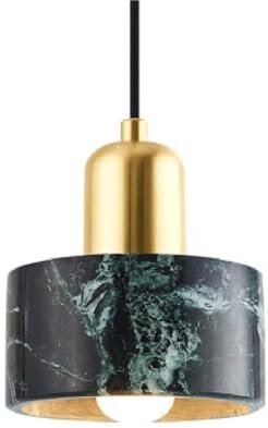 Marble Hanging Lamp Shade Single-Head Chandelier E27 Base