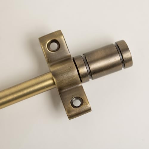 Brass Bee Stair Rods with Piston Finials Antique Brass