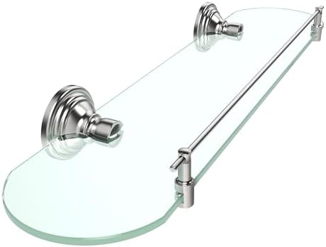 Wzkaly 20 Inch Glass Floating Shelf for Bathroom