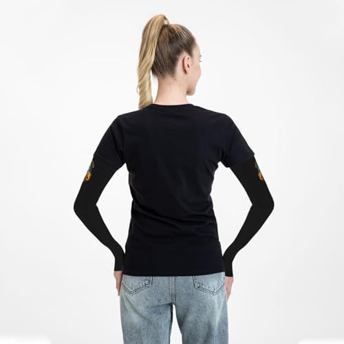 Halloween Pumpkin Skeleton Candles Arm Sleeves for Men Women