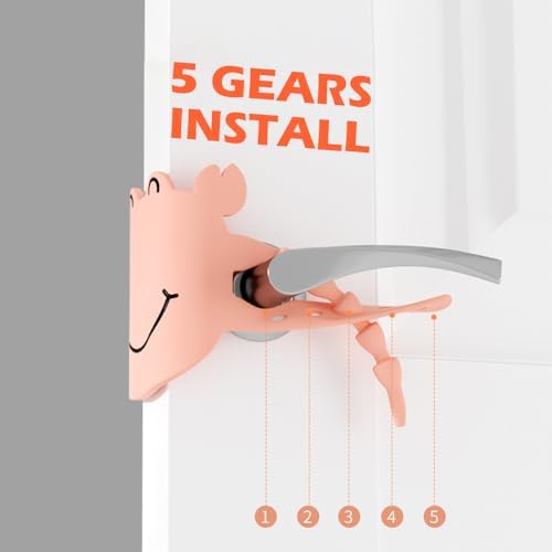 Elfzone Door Silencers 3pcs Silicone Latch Covers Door Slam Stopper