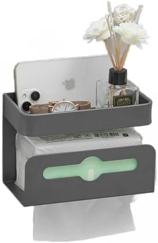 Leekayer Dual Use Corner Shelf with Roll Paper Holder