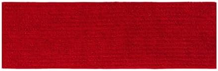 Ottomanson Non-Slip Red Stair Treads 8x30 7 Pack