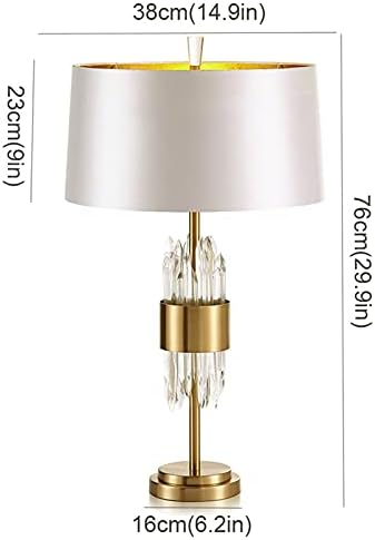 Telescope LED Desk Lamp with Crystal Shade